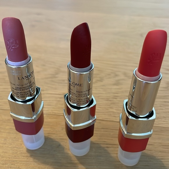 NEW - Lancôme set of 3 Rouge In Love lipsticks - Picture 2 of 4